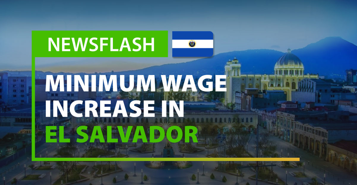 Minimum wage increase in El Salvador