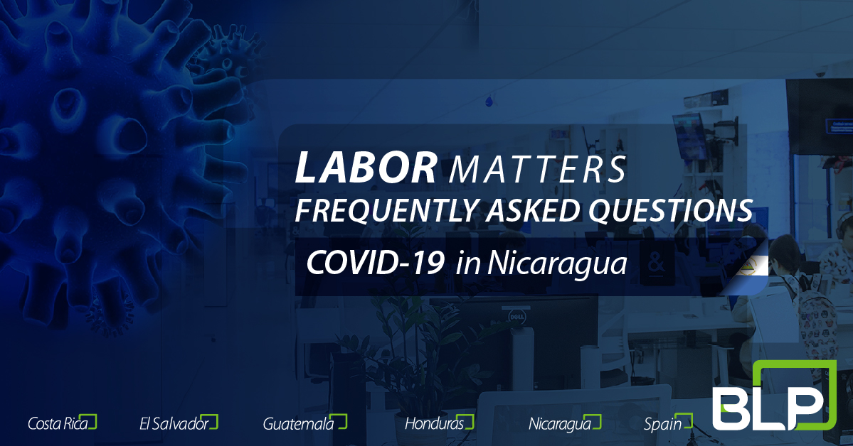 Frequently Asked Questions on Labor matters related to COVID-19 in Nicaragua