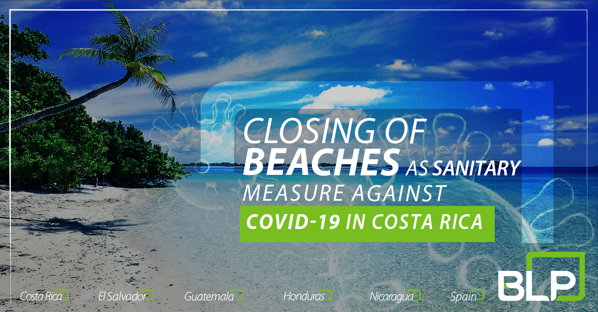 Closing of beaches in Costa Rica as sanitary measure against COVID-19