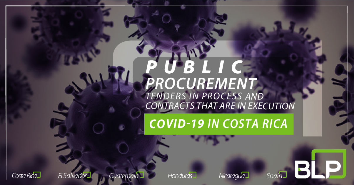 Public Procurement: tenders in process and contracts that are in execution.