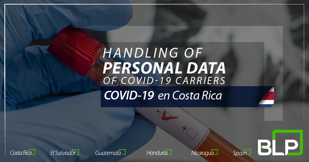 Handling of personal data of COVID-19 carriers