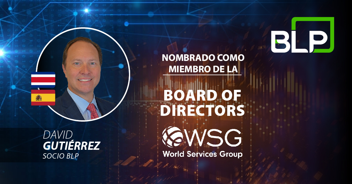 David Gutiérrez, socio de BLP, elegido miembro de la junta directiva de World Services Group 2021-2022
