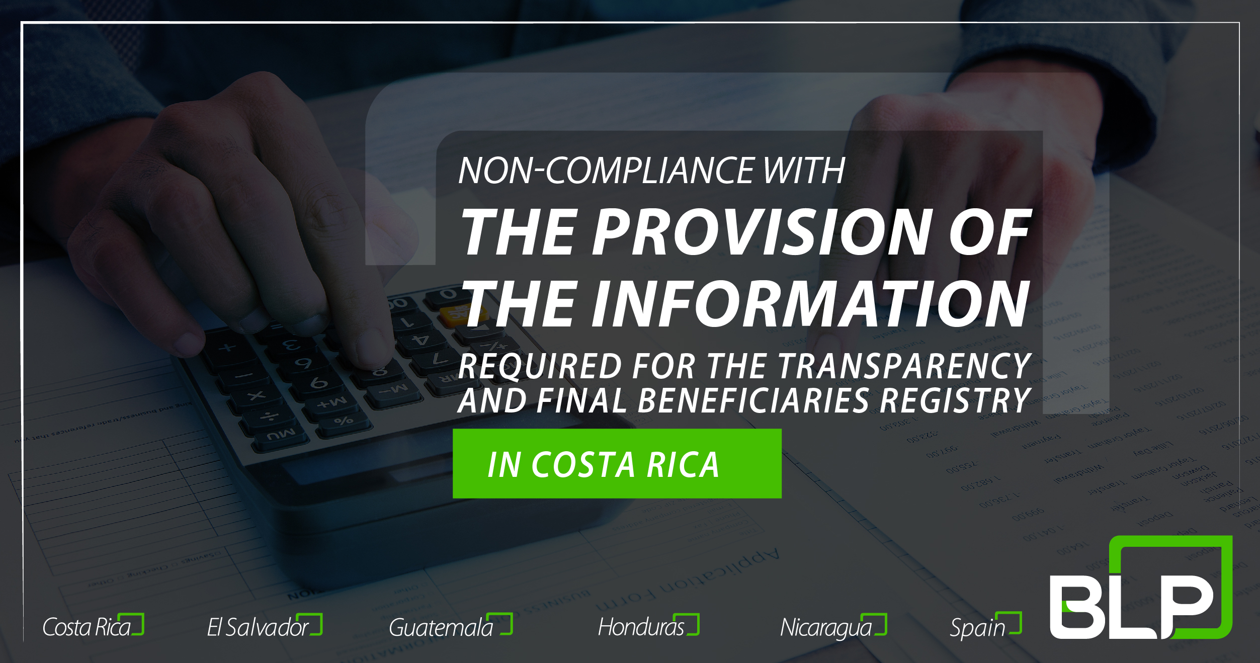 Procedure for the payment of the fine for non-compliance with the provision of information regarding the Transparency and Final Beneficiaries Registry