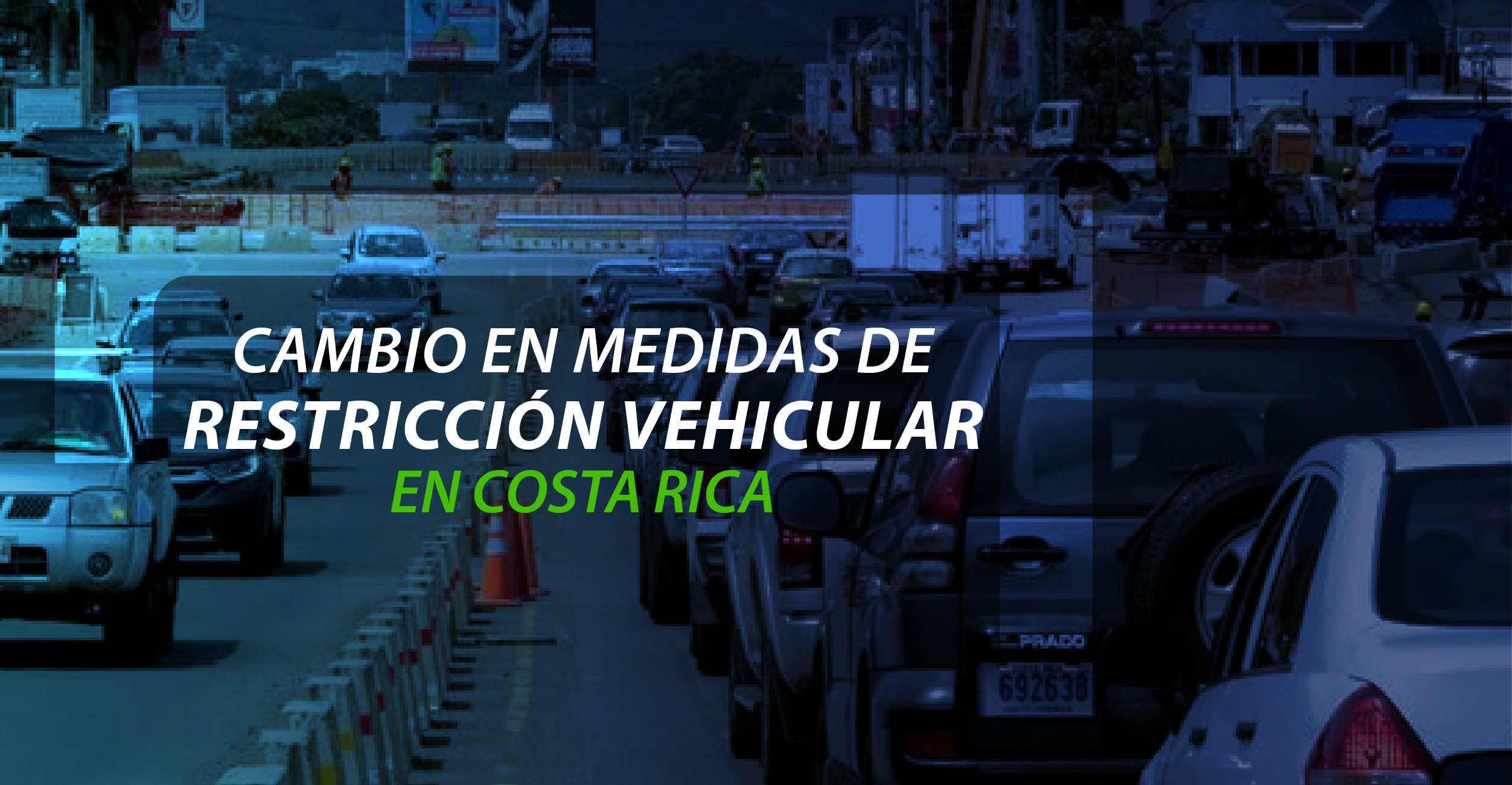 Cambios en medidas de restricción vehicular en Costa Rica.