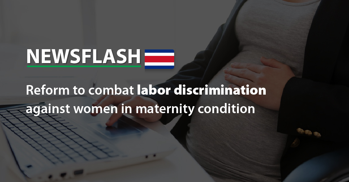Reform to combat labor discrimination against women in maternity condition
