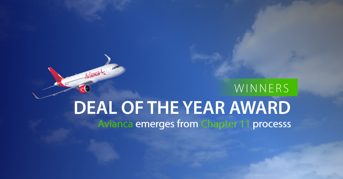BLP is awarded the Deal of the Year award by Latin Lawyer for its advice to Avianca to emerge from Chapter 11 process