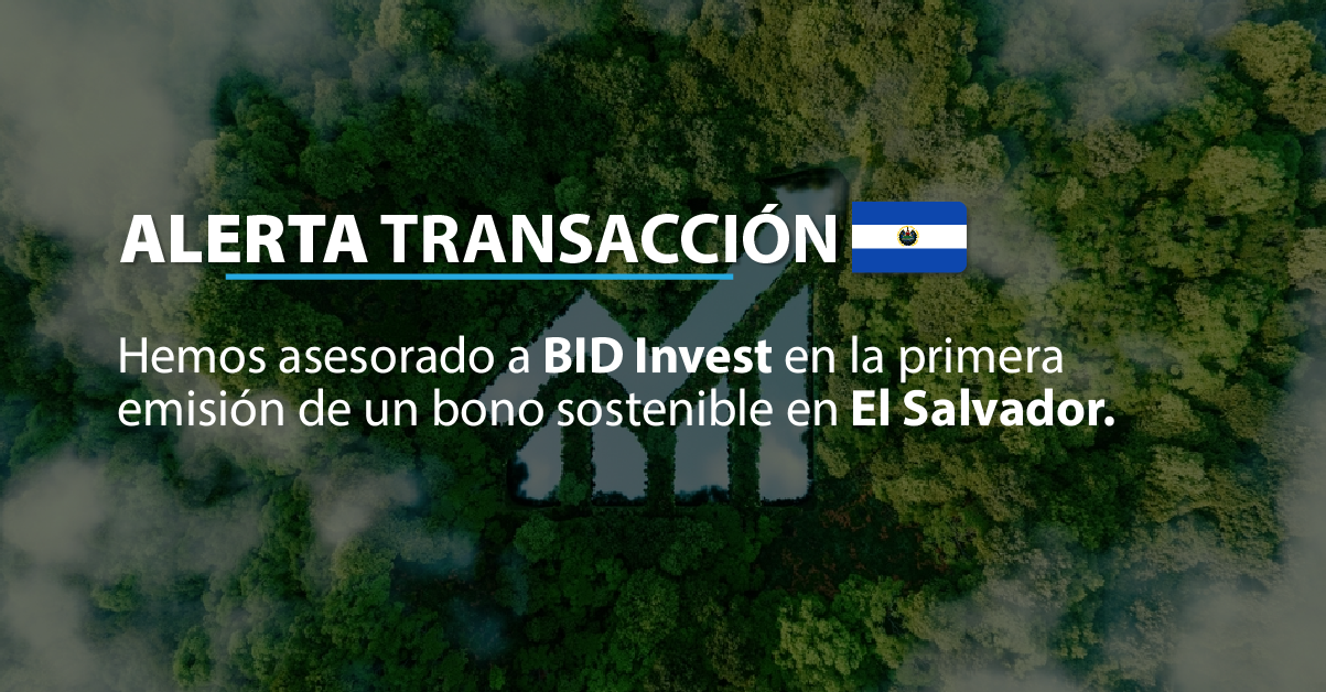 BLP asesora a BID Invest en la primera emisión de un bono sostenible en El Salvador