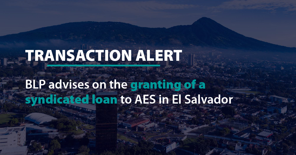 BLP advises on a syndicated loan to AES in El Salvador