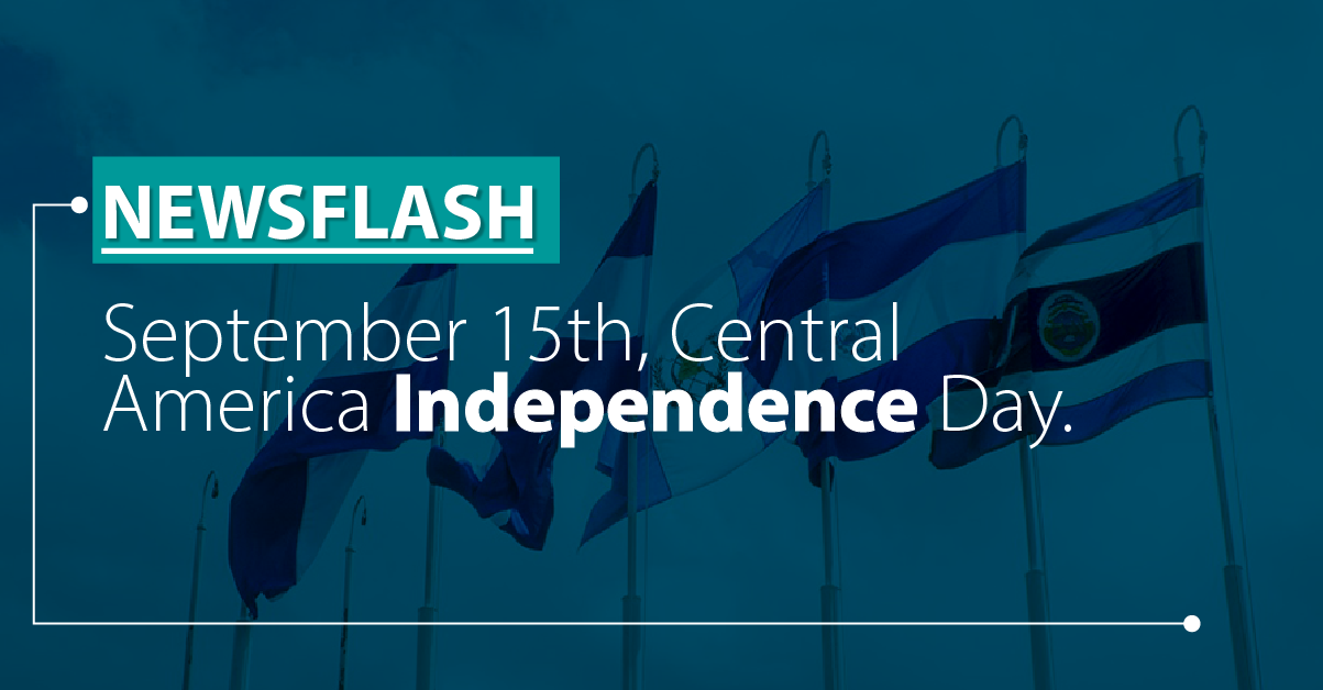 September 15th, Central America Independence Day