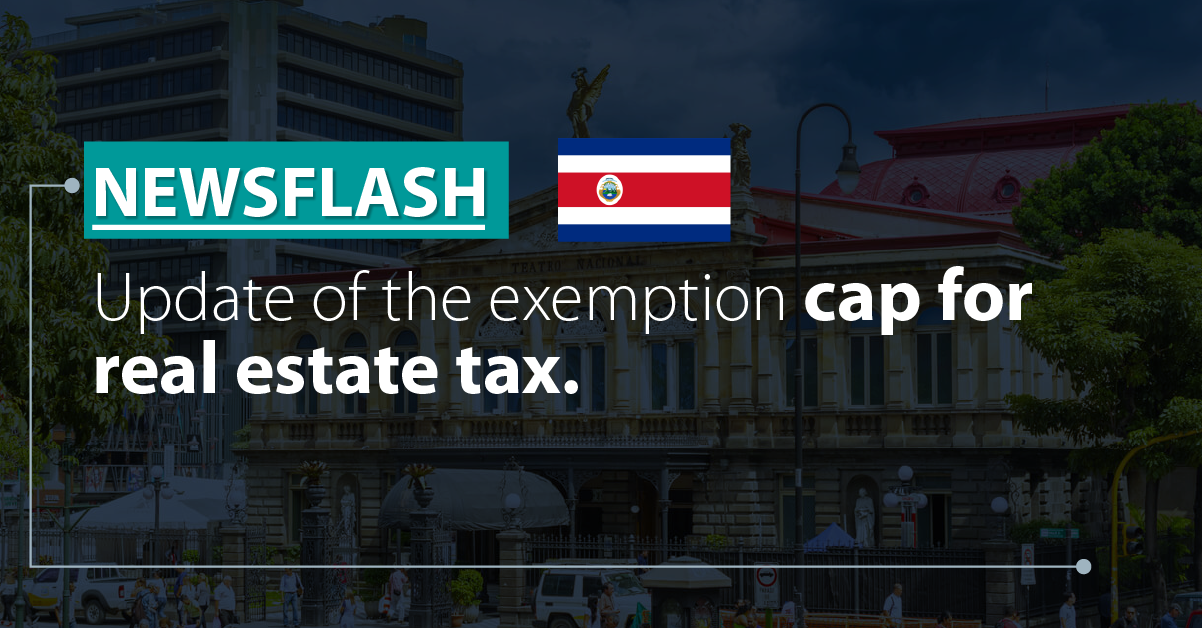 Update of the exemption cap for real estate tax