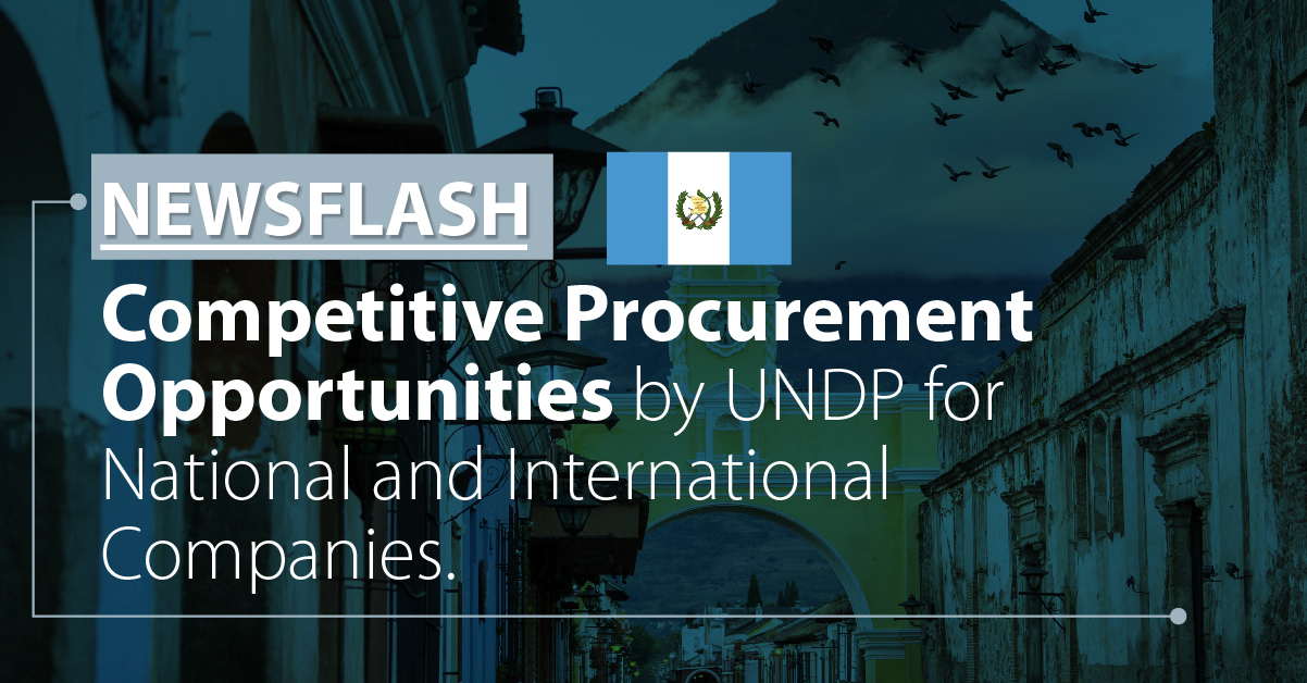 Competitive Procurement Opportunities by UNDP for National and International Companies