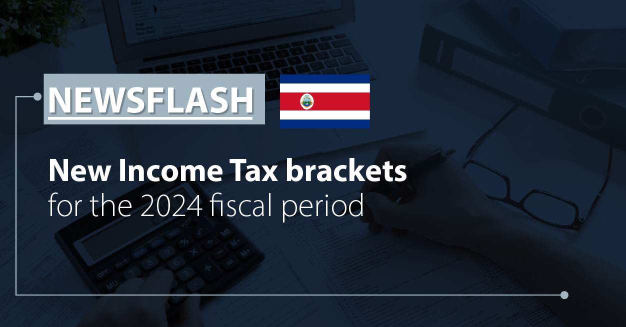 New Income Tax brackets for the 2024 fiscal period